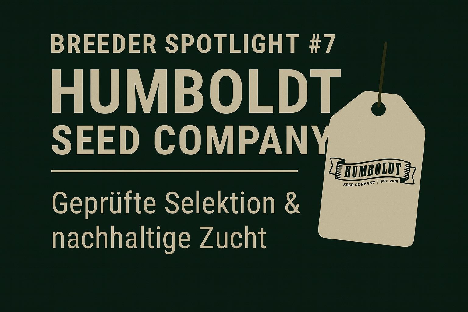 Breeder Spotlight #7: Humboldt Seed Company
