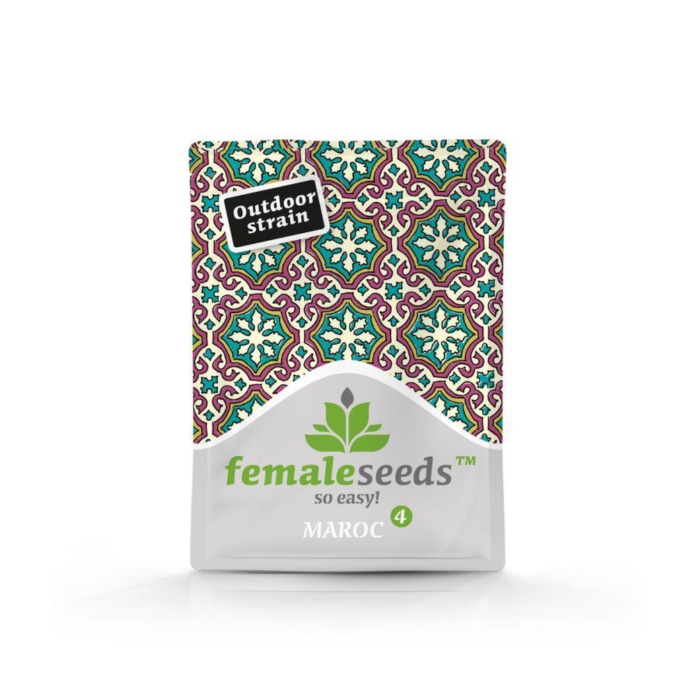 Female Seed White Maroc Feminisierte Hanfsamen Verpackung