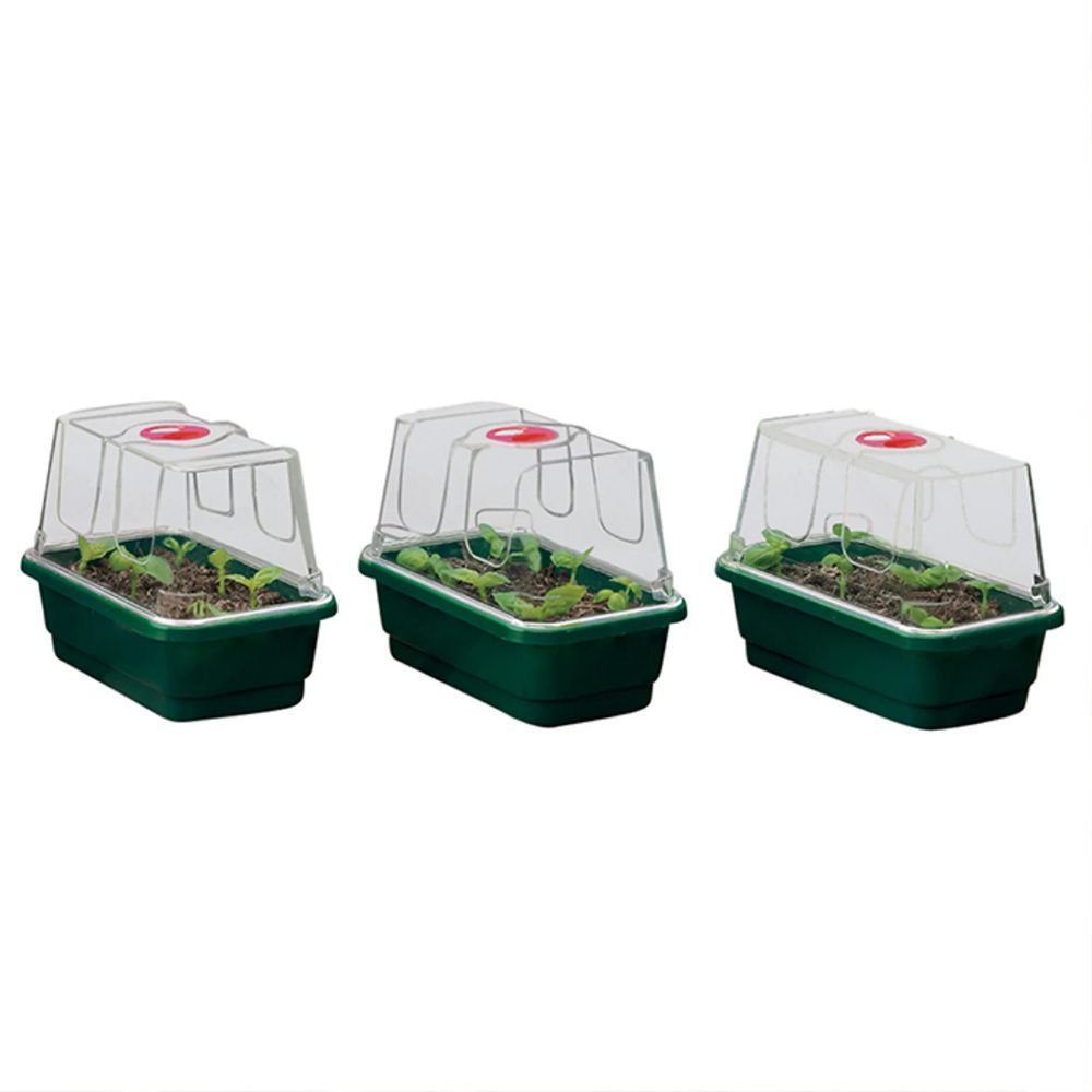 Garland 3x Mini High Dome Gewächshaus 17x10x12.5cm