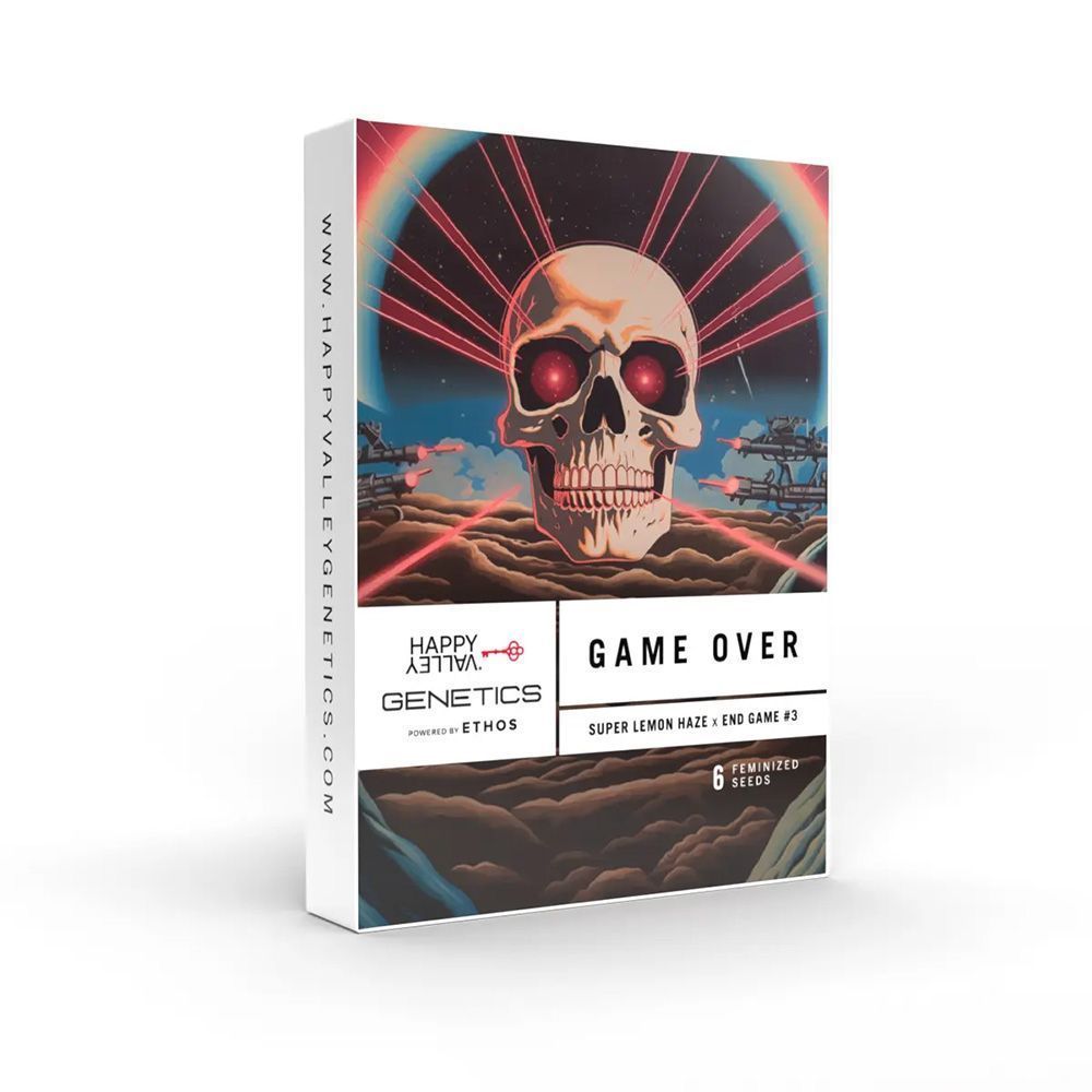 Happy Valley Genetics Game Over Feminisierte Hanfsamen Cannabis Verpackung