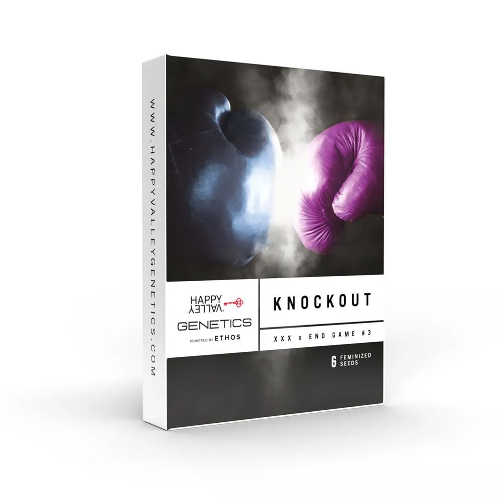 Happy Valley Genetics Knockout Feminisierte Hanfsamen Verpackung