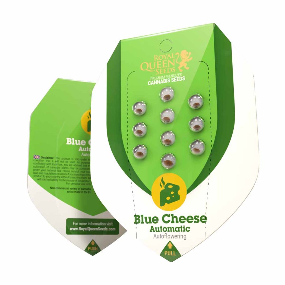 Royal Queen Seeds Blue Cheese Automatic Hanfsamen Verpackung