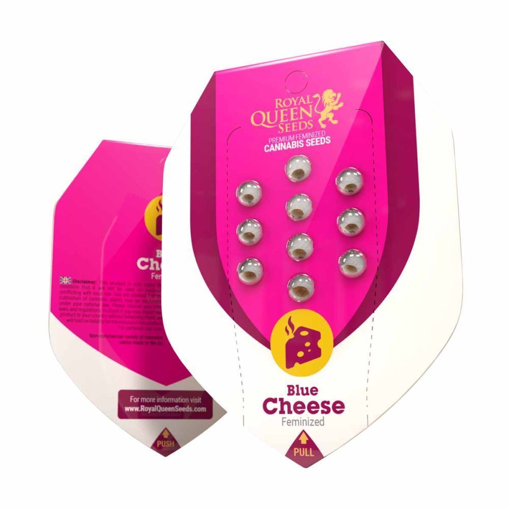 Royal Queen Seeds Blue Cheese feminisierte Hanfsamen Verpackung