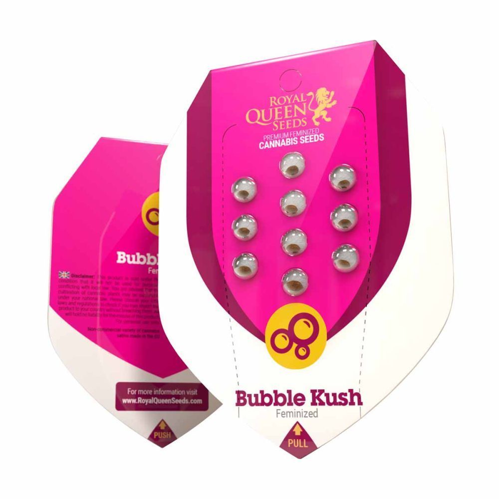 Royal Queen Seeds Bubble Kush feminisierte Hanfsamen Verpackung