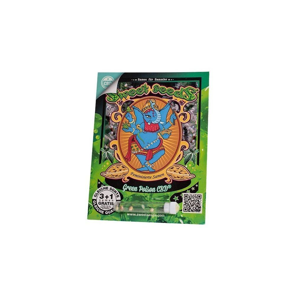 Sweet Seeds Green Poison CBD Feminisierte Hanfsamen Verpackung