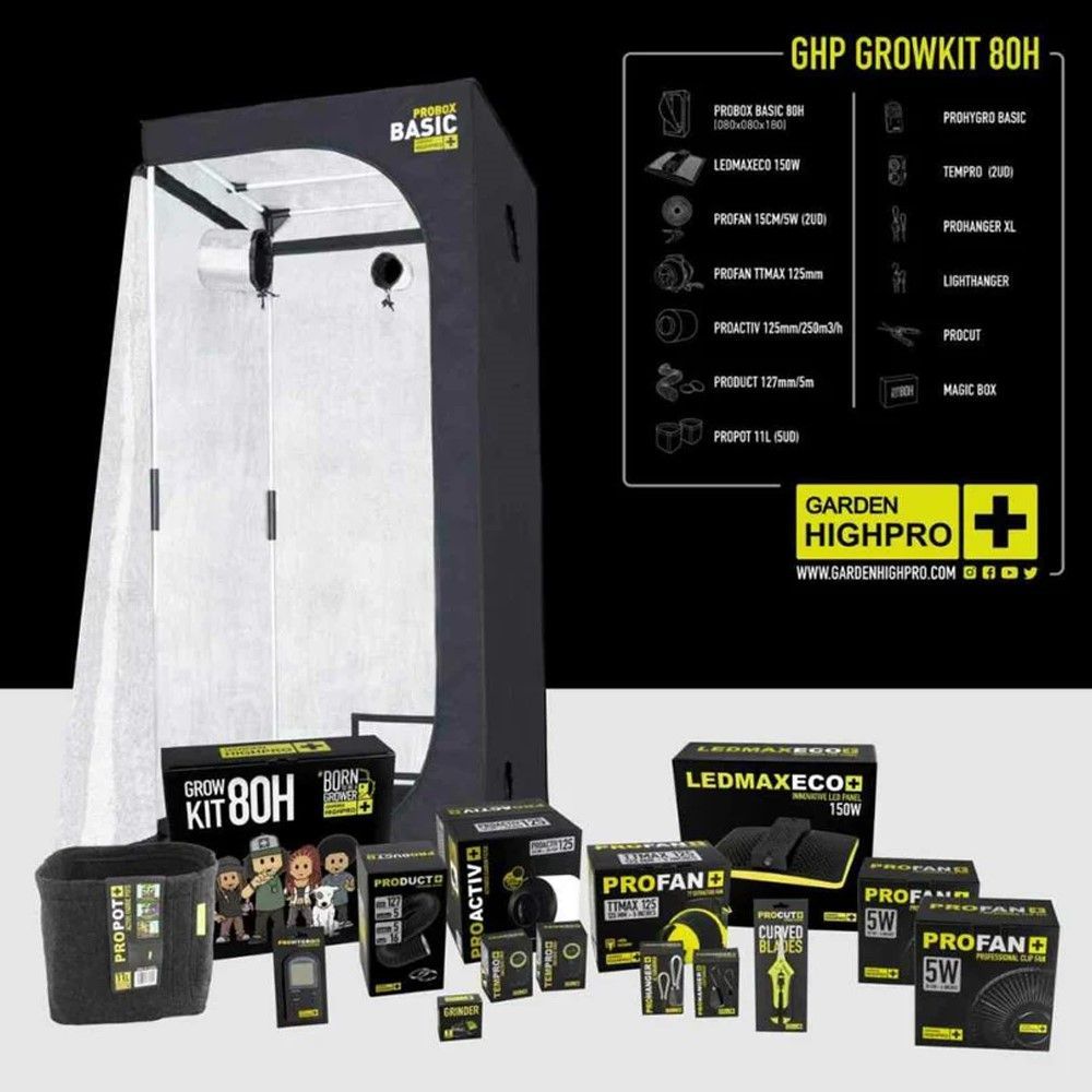 Garden High Pro Growkit80H - Growing kit 80x80x180cm